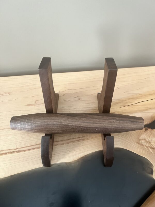 Short walnut rolling pin